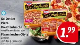 Nah & Frisch Dr. Oetker Pizza Die Ofenfrische oder Flammkuchen-Style Angebot