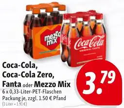 Nah & Frisch Coca-Cola, Coca-Cola Zero, Fanta oder Mezzo Mix Angebot