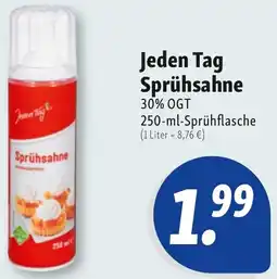 Nah & Frisch Jeden Tag Sprühsahne Angebot