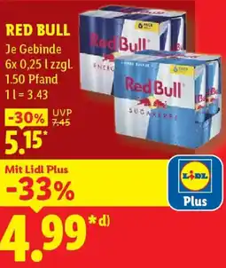 Lidl Red bull Angebot