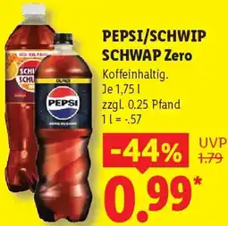 Lidl PEPSI/SCHWIP SCHWAP Zero Angebot