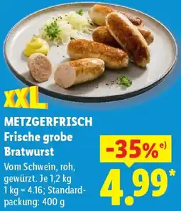 Lidl METZGERFRISCH Frische grobe Bratwurst Angebot