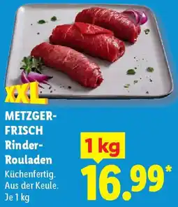 Lidl METZGERFRISCH Rinder Rouladen Angebot