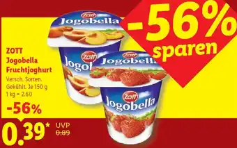 Lidl ZOTT Jogobella Fruchtjoghurt Angebot