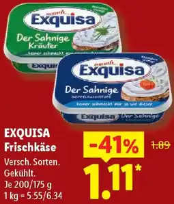 Lidl EXQUISA Frischkäse Angebot
