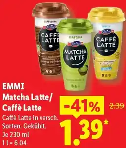Lidl EMMI Matcha Latte/ Caffè Latte Angebot