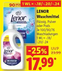 Lidl LENOR Waschmittel Angebot