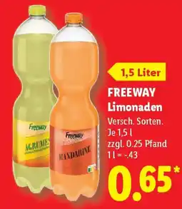 Lidl FREEWAY Limonaden Angebot
