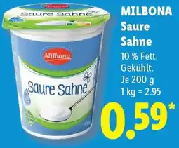 Lidl MILBONA Saure Sahne Angebot
