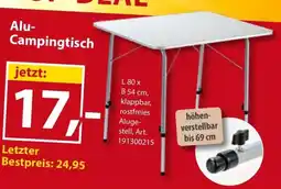 Sonderpreis Baumarkt Alu- Campingtisch Angebot
