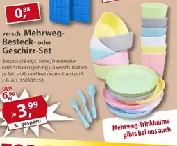 Sonderpreis Baumarkt versch. Mehrweg- Besteck- oder Geschirr-Set Angebot