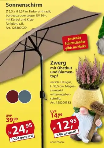 Sonderpreis Baumarkt Sonnenschirm Angebot