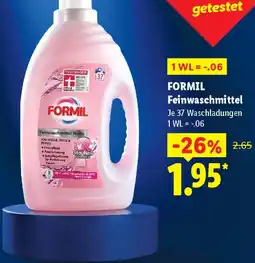Lidl FORMIL Feinwaschmittel Angebot