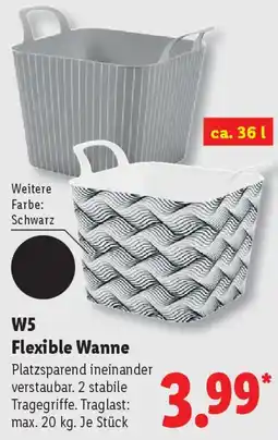 Lidl W5 Flexible Wanne Angebot