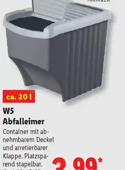Lidl W5 Abfalleimer Angebot