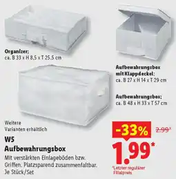 Lidl W5 Aufbewahrungsbox Angebot