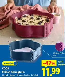 Lidl COOX Silikon-Springform Angebot