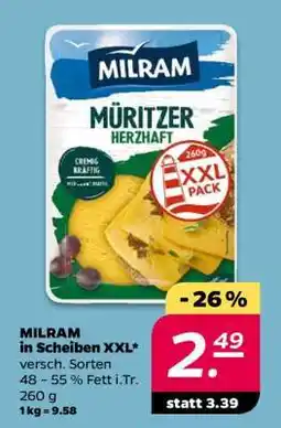 NETTO MILRAM in Scheiben XXL Angebot