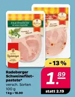 NETTO Radeberger Schweinefiletpastete Angebot