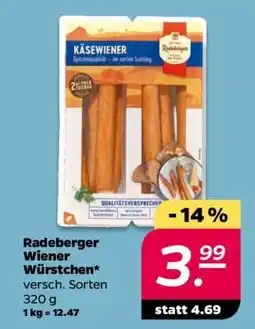 NETTO Radeberger Wiener Würstchen Angebot