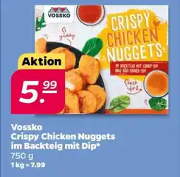 NETTO Vossko Crispy Chicken Nuggets im Backteig mit Dip Angebot