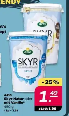NETTO Arla Skyr Natur oder mit Vanille Angebot