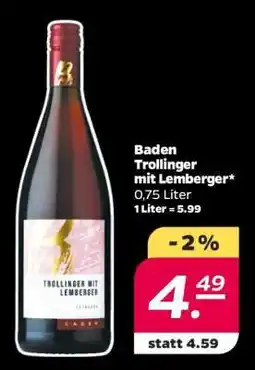 NETTO Baden Trollinger mit Lemberger Angebot
