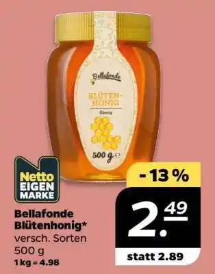Netto Bellafonde Blütenhonig Angebot