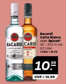 NETTO Bacardi Carta Blanca oder Spiced Angebot