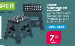 NETTO KESPER Klapphocker aus Kunststoff Angebot