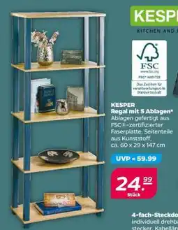 NETTO KESPER Regal mit 5 Ablagen Angebot