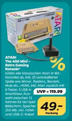 NETTO Atari The 400 Mini Retro Gaming Konsole Angebot
