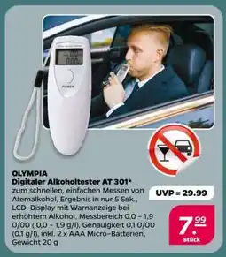 NETTO OLYMPIA Digitaler Alkoholtester AT 301 Angebot