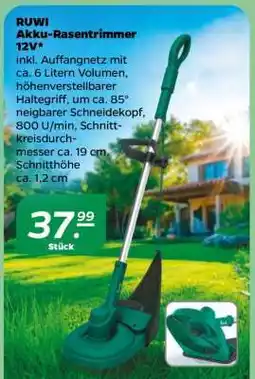 NETTO RUWI Akku-Rasentrimmer 12V Angebot