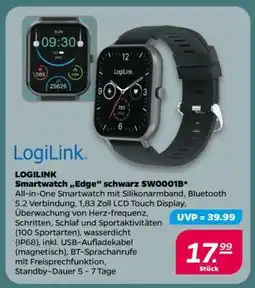 NETTO LOGILINK Smartwatch „Edge“ schwarz SW001B Angebot