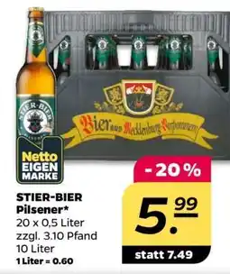 NETTO STIER - BIER Pilsener Angebot