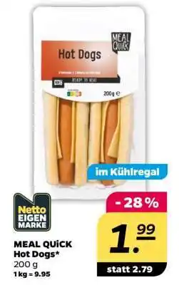 NETTO MEAL QUICK Hot Dogs Angebot