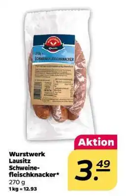 NETTO Wurstwerk Lausitz Schweinefleischknacker Angebot