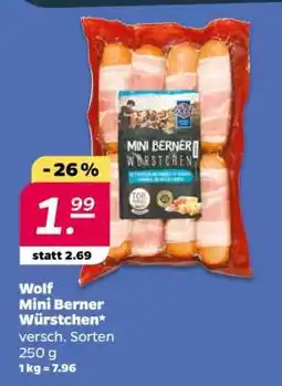 NETTO Wolf Mini Berner Würstchen Angebot