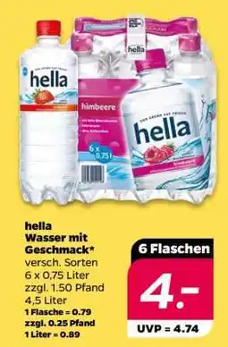 NETTO hella Wasser mit Geschmack Angebot
