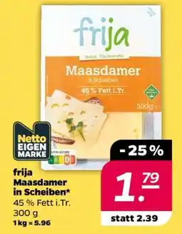 NETTO frija Maasdamer in Scheiben Angebot