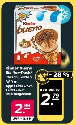 NETTO kinder Bueno Eis 4er-Pack Angebot