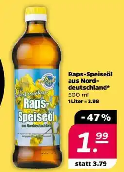 NETTO Raps-Speiseöl aus Norddeutschland Angebot