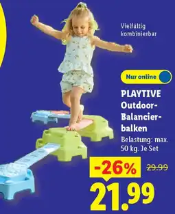 Lidl PLAYTIVE Outdoor Balancierbalken Angebot