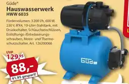 Sonderpreis Baumarkt Güde Hauswasserwerk HWW 6035 Angebot