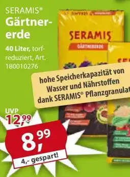 Sonderpreis Baumarkt SERAMIS Gärtnererde Angebot