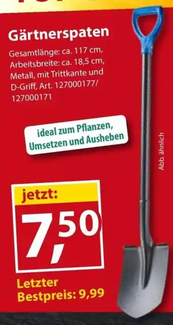 Sonderpreis Baumarkt Gärtnerspaten Angebot