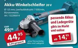 Sonderpreis Baumarkt GERMANIA Plattform 2.0 Akku-Winkelschleifer 20 V Angebot