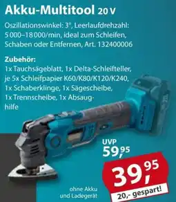 Sonderpreis Baumarkt GERMANIA Plattform 2.0 Akku-Multitool 20 v Angebot