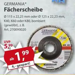 Sonderpreis Baumarkt GERMANIA Fächerscheibe Angebot